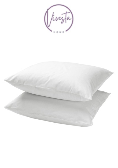 2 Li Lila Yastık Kılıfı Seti 50x70 Cm Yumuşak Dokulu, Şık Ve Dayanıklı Kumaş Beyaz