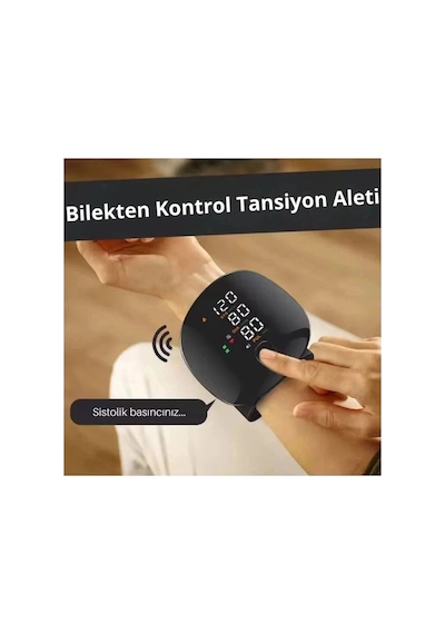 Renkli Lcd Ekranlı Bilekten Tansiyon Aleti Taşınabilir Ve Kolay Kullanım Tansiyon Aleti