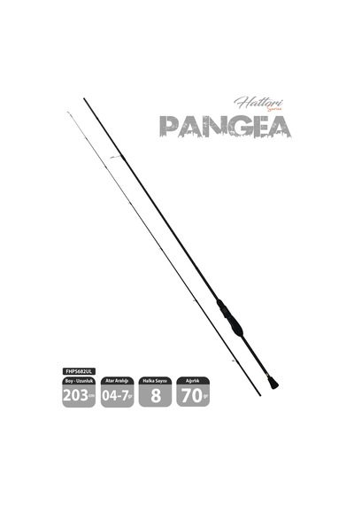 Fujin Hattori Pangea 203cm 04-7gr Lrf Kamışı 682ul