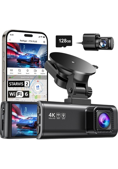Bagajon 4k Ön Kamera + 1080p Arka Araç Kamerası 24 Saat Kayıt + Park Modu + Kayıt Kiti