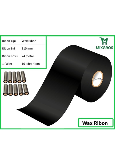 110x74 Metre Wax Ribon 10 Adet 10