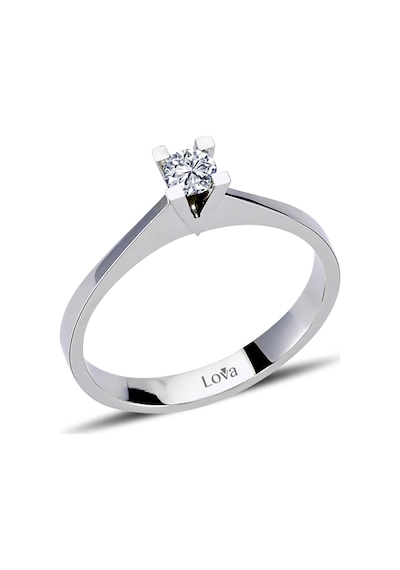 Lova E Renk 0,18 Karat Pırlanta Tektaş Yüzük - IDL Sertifikalı