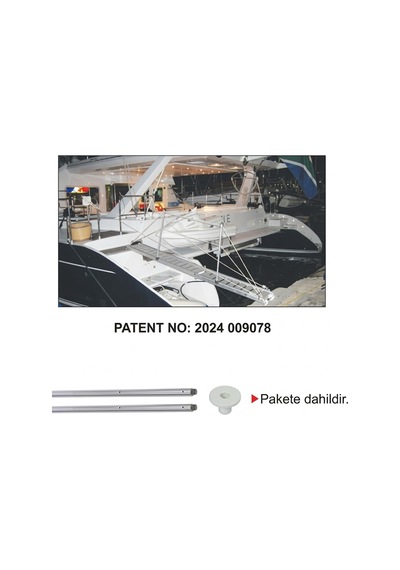 Sealux - Pasarella Tip 3S (Katlanmaz) Alüminyum (300x50 cm - 28,70 Kg): Uzun Geniş Sabit Seri, Montaj Ayağı ve Tutamak Dahil