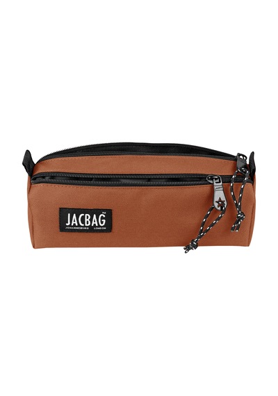 Jacbag Dual Prıme-çift Bölmeli Üçgen Tip Kalem Kutusu Dual Prime-kiremit renkli