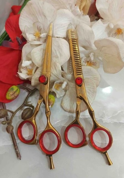 Smp Berber Makası 6 Inç 2 Li Set Kesim Makası Efile Ara Makası Kuaför Salon