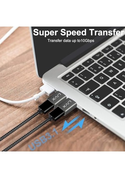 3.0 Erkek Type-c 3.1 Dişi Otg Dönüştürücü Adaptör Yüksek Hızlı Veri Aktarımı Ve Şarj Evınto