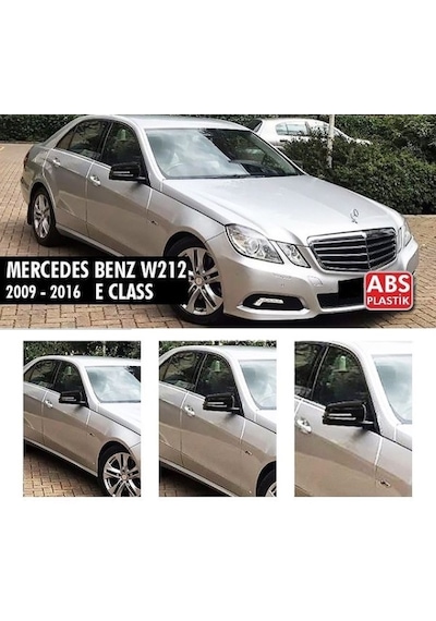 Mercedes W212 E Serisi Yarasa Ayna Batman Ayna Kapak. Parlak Siya