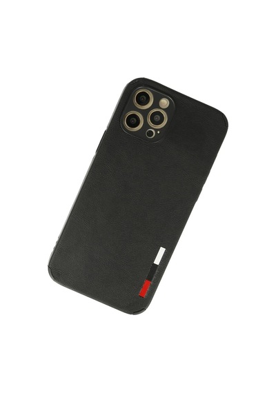 Mey İthalat iPhone Uyumlu 12 Pro Max Kılıf Loop Deri Silikon - Siyah