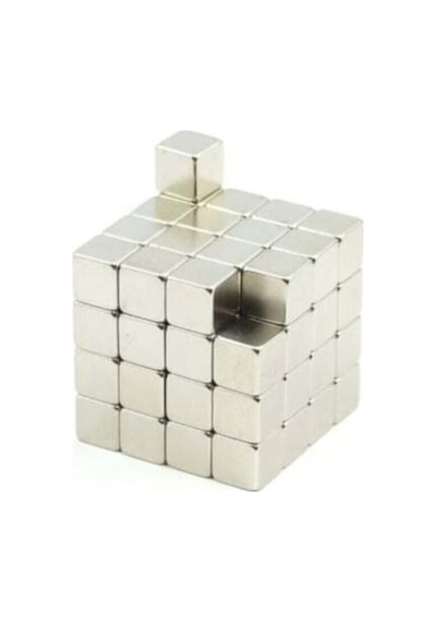 50 Adet - Küp Neodyum Mıknatıs, 5x5x5 Mm, Güçlü Magnet, N35 Kalite