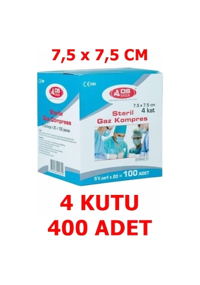DS Damla Sağlık Steril Gazlı Bez 4 x 100 Adet
