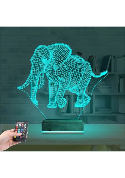 Luvivia Fil 3d Lamba - Masa Gece Lambası Şeffaf