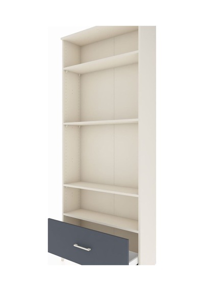 Arges Dolap 4 Raflı Tek Çekmeceli 88x30x221 Aytaşı-antrasit Aytaşı