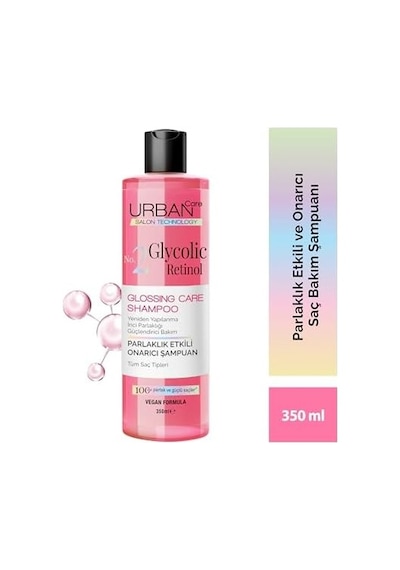 Retinol Parlaklık Etkili Onarıcı Saç Bakım Şampuanı-350ml-gloss