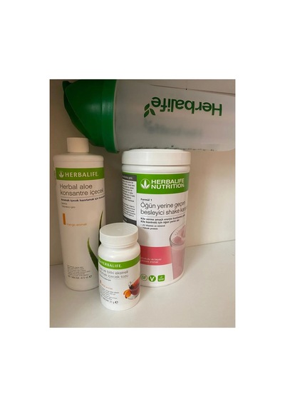 Herbalife Öğün Yerine Geçen Shake Karışımı Ahududu Aromalı Bitkisel Konsantre Çay Şeftali Aromalı