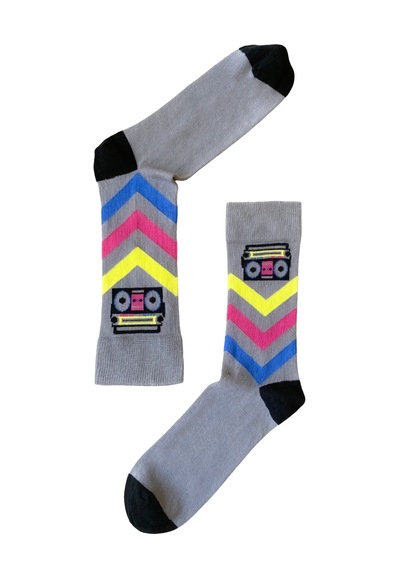 The Socks Company 5'li Desenli Erkek Çorap Set Çok Renkli