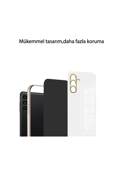 Newface Samsung Uyumlu Galaxy M15 Kılıf Volet Silikon - Mavi Resimdeki