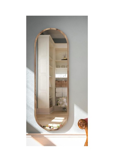 Tr Ceviz Oval Dekoratif Boy Aynası 40x120,ceviz Diğer