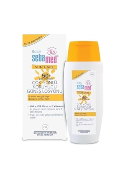 Baby Spf 50+ Uva - Uvb Filtresi Ve E Vitamini Etkili Çok Yönlü Koruyucu Çocuk Güneş Losyonu 150 Ml