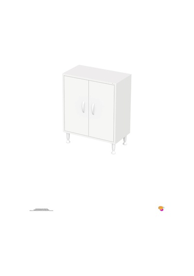 Söke 60 Cm Çok Amaçlı Kapaklı 1 Raflı 2 Bölmeli Komidin Dolap 60 Cm