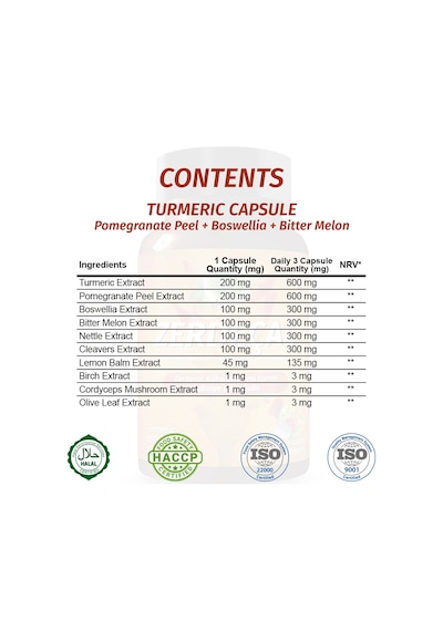 Gökçek Şifa Zerdeçal (Turmeric Capsule) 60 Kapsül