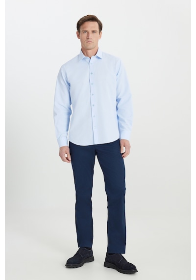 AC&Co / Altınyıldız Classics Erkek Acık Mavı Comfort Fit Geniş Kesim Klasik Yaka Pamuklu Rahat Armürlü Gömlek Acık Mavı Açık Mavi AC&Co / Altınyıldız Classics Erkek Acık Mavı Comfort Fit Geniş Kesim Klasik Yaka Pamuklu Rahat Armürlü Gömlek Acık Mavı Açık Mavi
