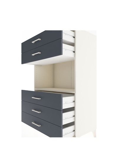 Hyperion Dolap Tek Raflı 5 Çekmeceli 88x44x134 Aytaşı-antrasit Aytaşı Hyperion Dolap Tek Raflı 5 Çekmeceli 88x44x134 Aytaşı-antrasit Aytaşı