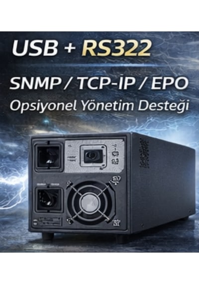 Necron Dtv-1kva Dt-v Serisi 1 Kva Online Ups 1000va 900w 0ms Geçiş Süresi Saf Sinüs Lcd Ekran