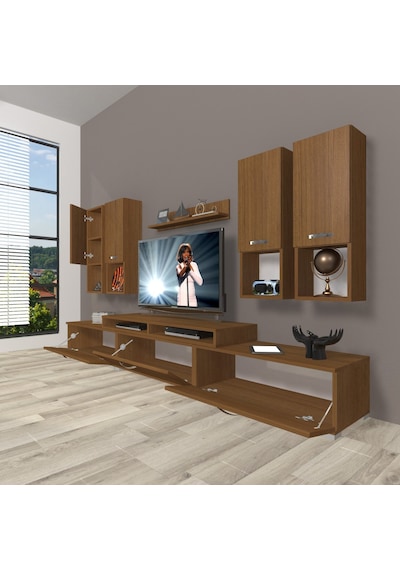 Decoraktiv Ekoflex 8da Slm Tv Ünitesi Tv Sehpası Ceviz