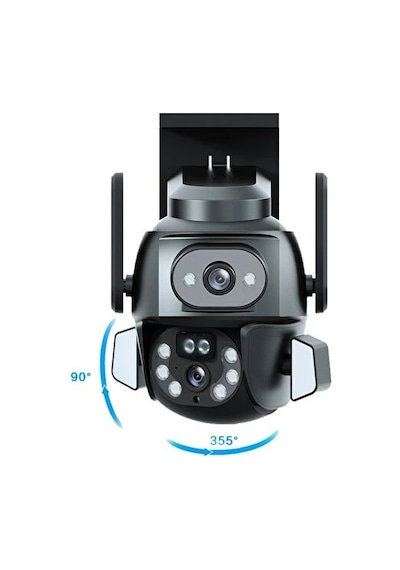 3mp + 3mp Wi-fi Ip Tf Kart Girişli Optik Zoom Kamera