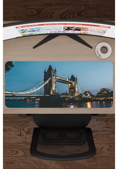 London Londra İngiltere 2 V4 70x30 Xl Gaming Kauçuk Kaymaz Taban Mouse Pad Fare Altlığı
