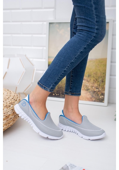 Nesil Shoes Dvm 801 Açık Gri Faylon Taban Kadın Yürüyüş Ayakkabısı-açıkgri Açık Gri