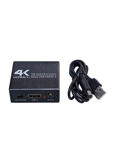 Hdmı 2.0 Ses Ayırıcı 4k/60hz Yuv 4:4:4 Hdr Desteği Hdcp2.2