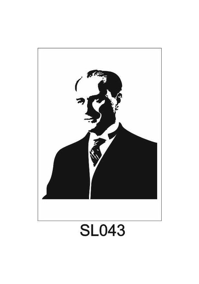 Siluet Desenler Stencil Şablon 30X30 Sl-043