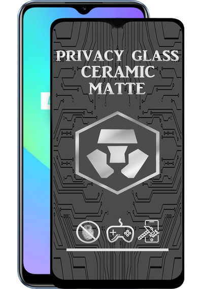 Realme C25 ile Uyumlu Tam Kaplayan Mat Seramik Hayalet Ekran Koruyucu