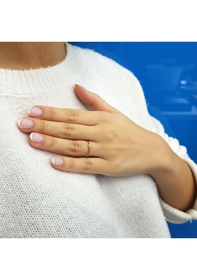 Lova G Renk 0,04 Karat Pırlanta Tektaş Yüzük - 1040200