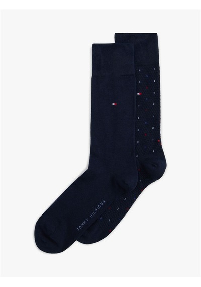 Tommy Hilfiger Th Men Sock 2p Structure Dot Erkek Mavi Çorap - S701236311