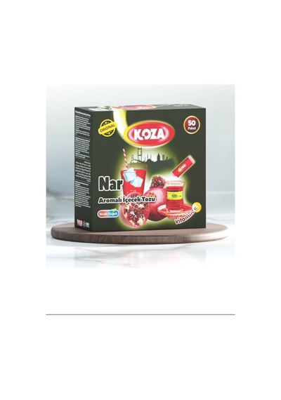 Koza Tek İçimlik Nar Aromalı Toz İçecek 50'li 0.75 LT - 2.5 LT - 12 KG