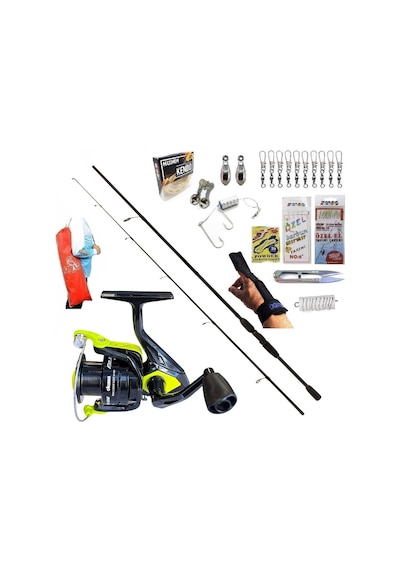 Okuma Fın Chaser 4000 240cm 20-40gr Remixon Double Black Kıyı Spin Olta Takımı Seti