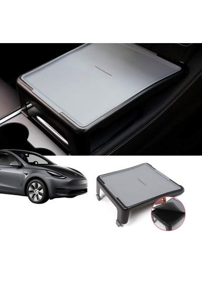 Tesla Model Y - Model 3 Ön Orta Konsol Çok Amaçlı Masa - Gri