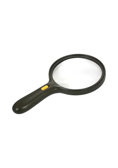 Büyüteç Profesyonel Ergonomik Optik Cam Lens Okuma 3led Işıklı 18x5x 138mm Lensli Büyüteç