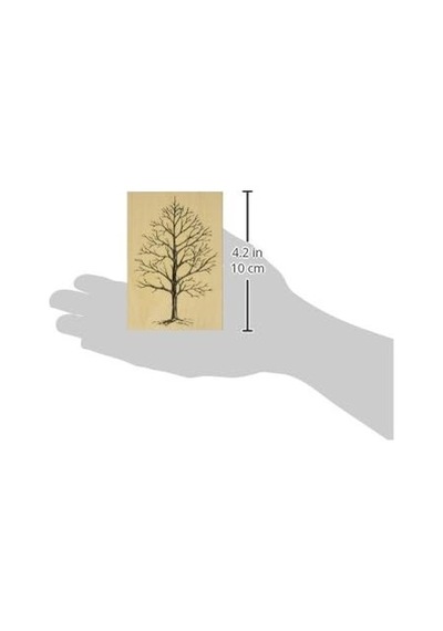 Judikins Kauçuk Damga, 10x7 Cm, Kış Ağacı Deseni