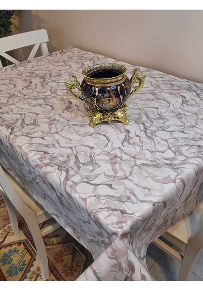 Elyaflı Pvc Masa Örtüsü Modern, Dayanıklı, Silinebilir Ve Şık Görünüm Fnt1280 Pembe