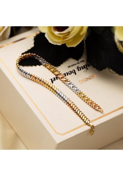 Amazon 14 Ayar Taşsız Altın Bileklik BLFVU14K9620 Sarı Altın