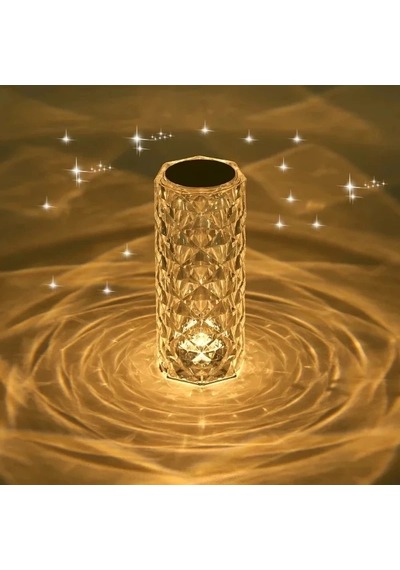 Buğz Kristal Led Kumandalı Ve Dokunmatik Masa Lambası