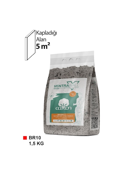 Ventrawall İpek Sıva Kahverengi Duvar Boyası Br10 -1,5 Kg
