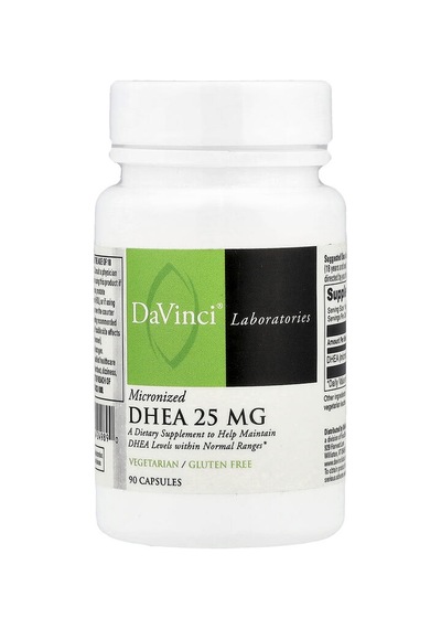 Davinci Laboratories, Micronised Dhea, 25 Mg, 90 Capsules