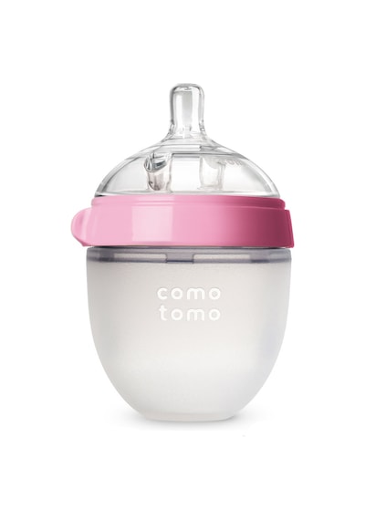 Comotomo Antikolik Yavaş Akışlı Pembe Silikon Biberon 150 ML