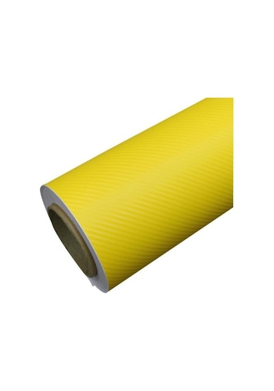 Sarı Karbon Kaplama Folyosu 127 Cm X