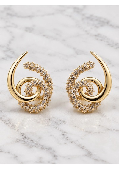 Girdap Küpe Gold Renk