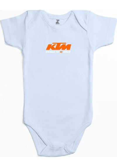 Zepplin Giyim Ktm Ready To Race Text Sarı Bebek Body Zıbın